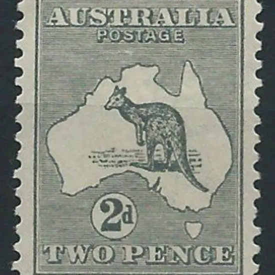 1915 2nd wmk 2d grey. MLH with very good ...