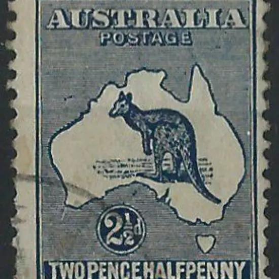 1915-28 3rd wmk  2½d indigo Die II with "white ...