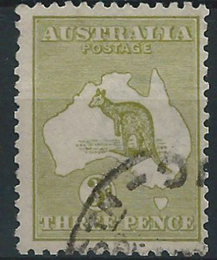 1915-28 3rd wmk  3d olive Die I with inverted wmk. ... Image 1++