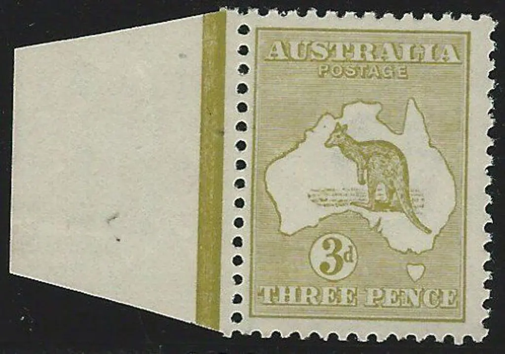 1915-28 3rd wmk  3d yellow olive Die II. MUH with ... Image 1++