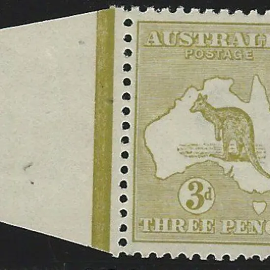 1915-28 3rd wmk  3d yellow olive Die II. MUH with ...