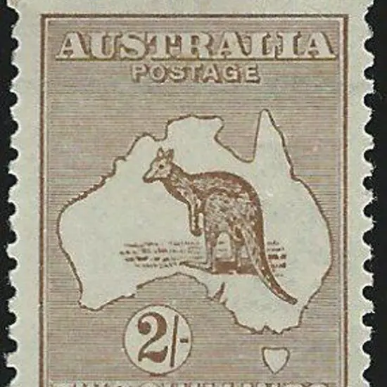 1915-28 3rd wmk  2/- brown. A lovely fresh MUH ...