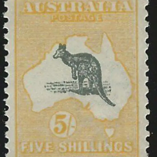 1915-28 3rd wmk  5/- grey-black & chrome. Superb ...