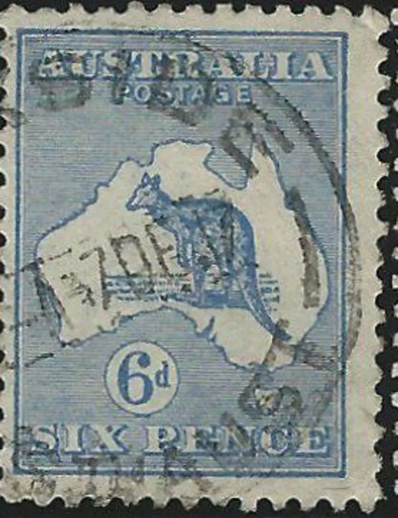 1915-28 3rd wmk  6d blue with inverted wmk. ... Image 1++