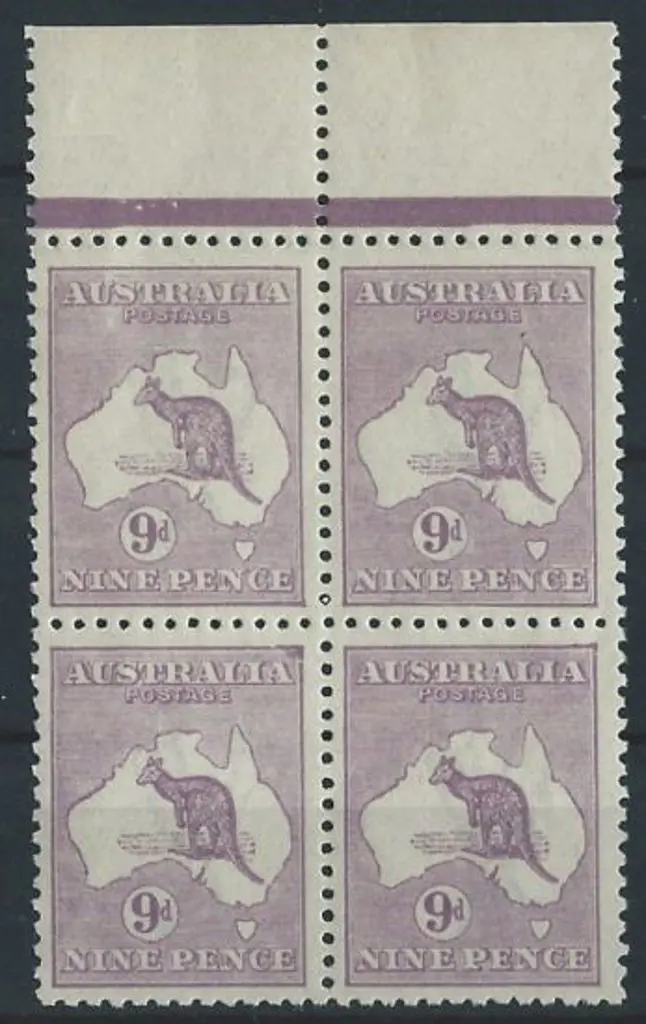 1915-28 3rd wmk  9d violet Die II MUH well centred ... Image 1++
