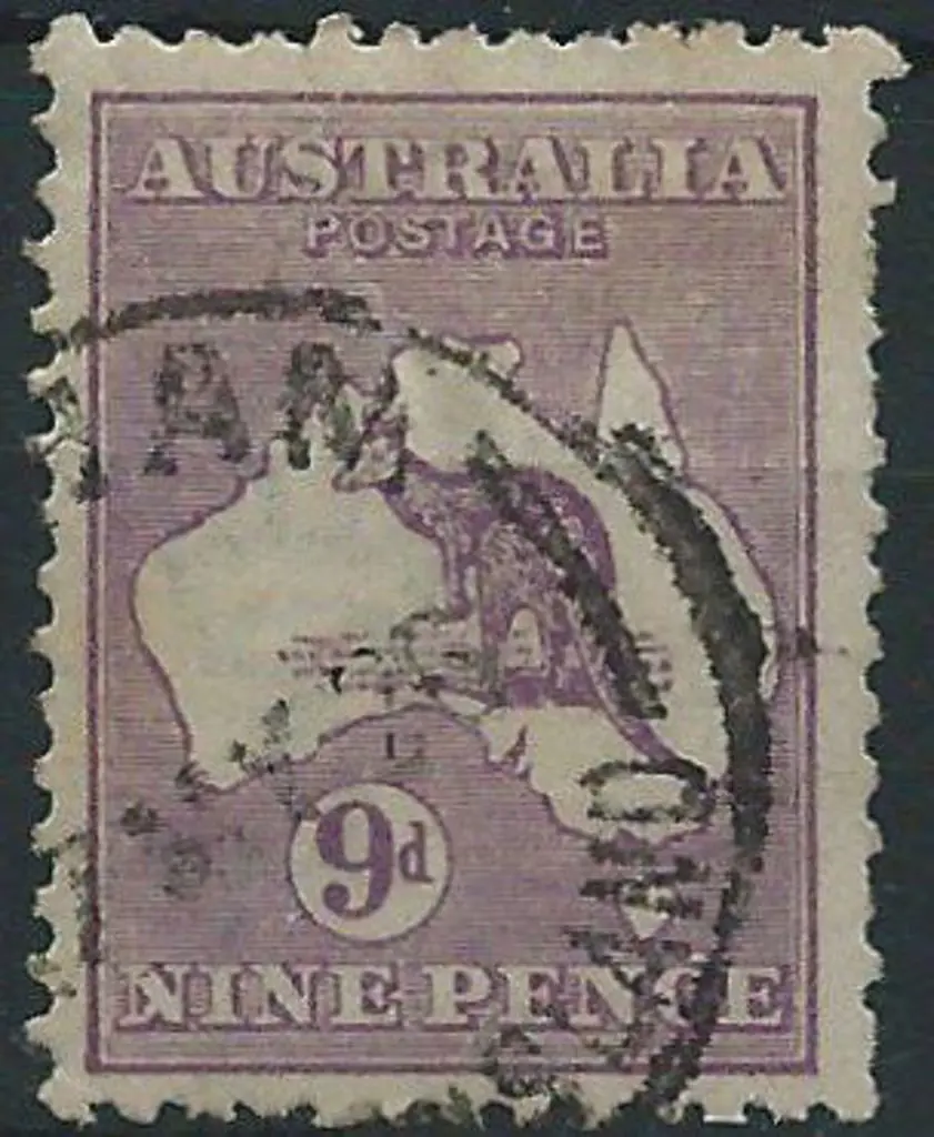 1915-28 3rd wmk  9d violet Die IIB with "white ... Image 1++