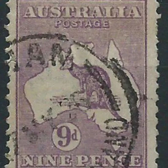 1915-28 3rd wmk  9d violet Die IIB with "white ...