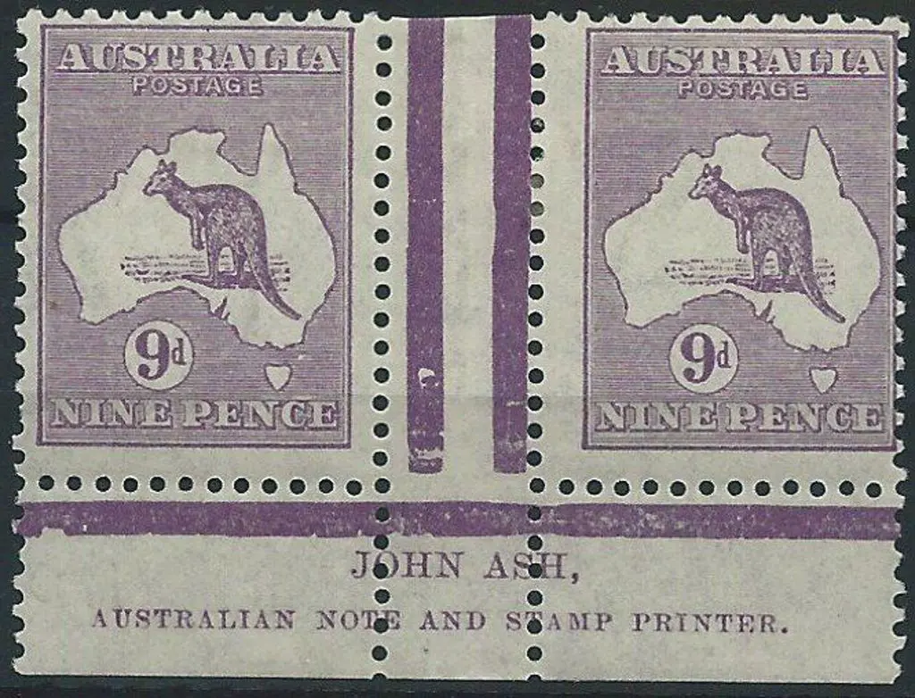 1915-28 3rd wmk  9d violet Die IIB Plate 3 Ash ... Image 1++