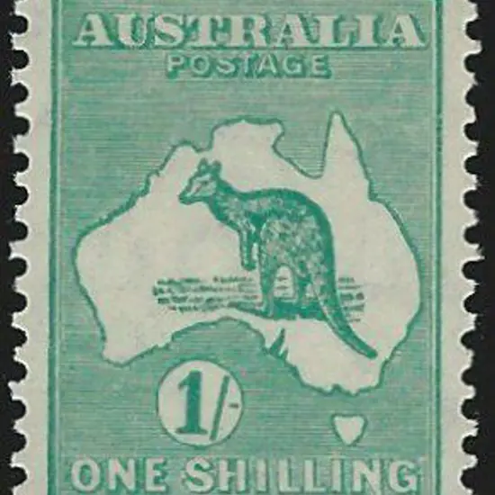 1923-30 Smult 1/- emerald. A lovely MUH stamp. ...