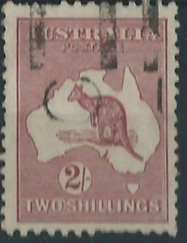1923-30 Smult 2/- maroon with "coloured spot off ... Image 1++