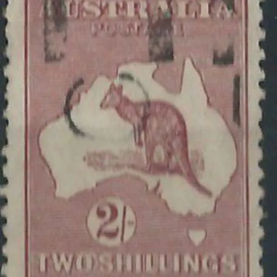 1923-30 Smult 2/- maroon with "coloured spot off ...