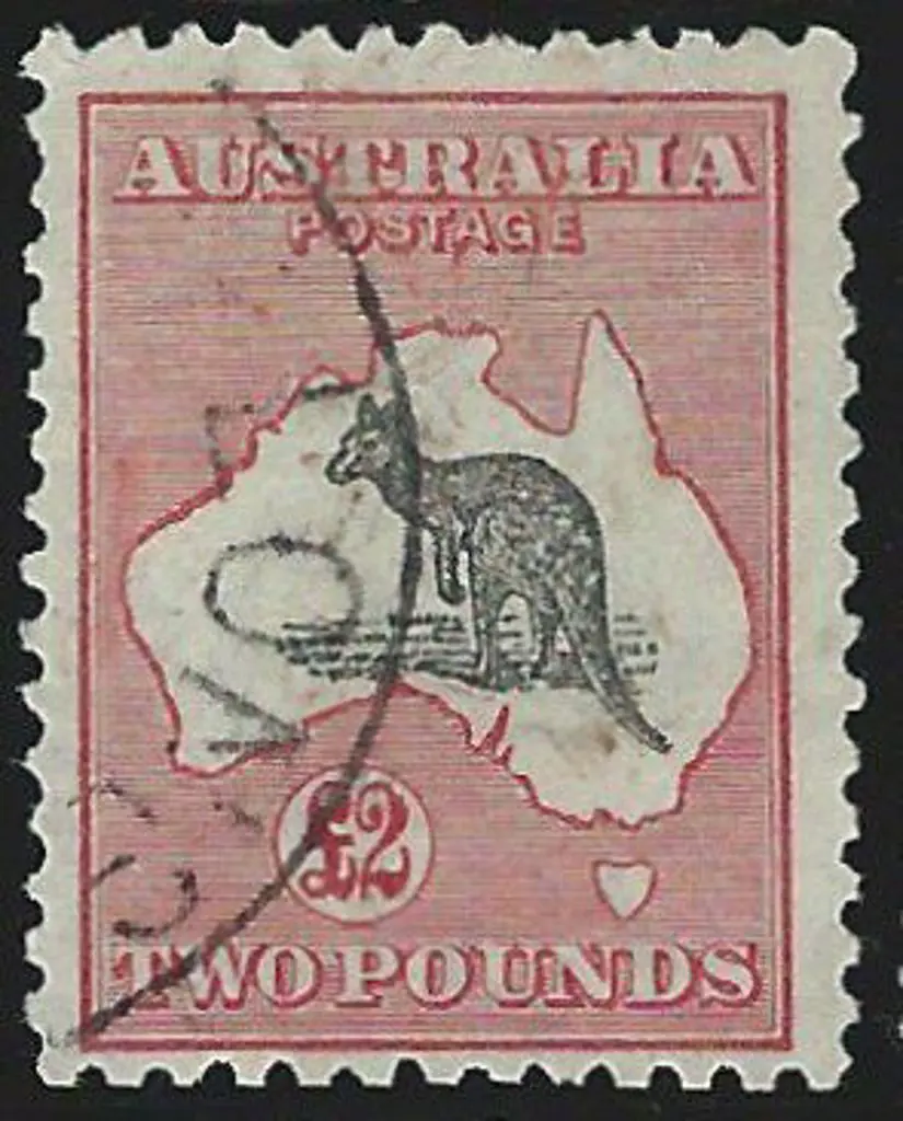 1923-30 Smult £2 grey & rose-crimson F/U with ... Image 1++