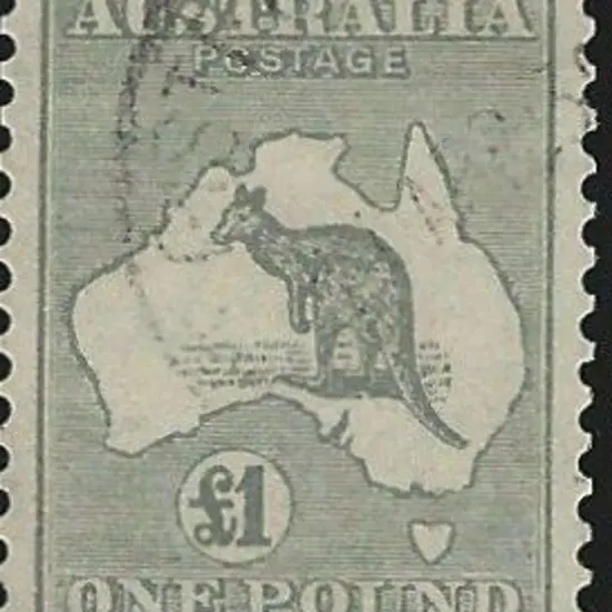 1931-47 CofA £1 grey F/U with a light cds. Centred ...