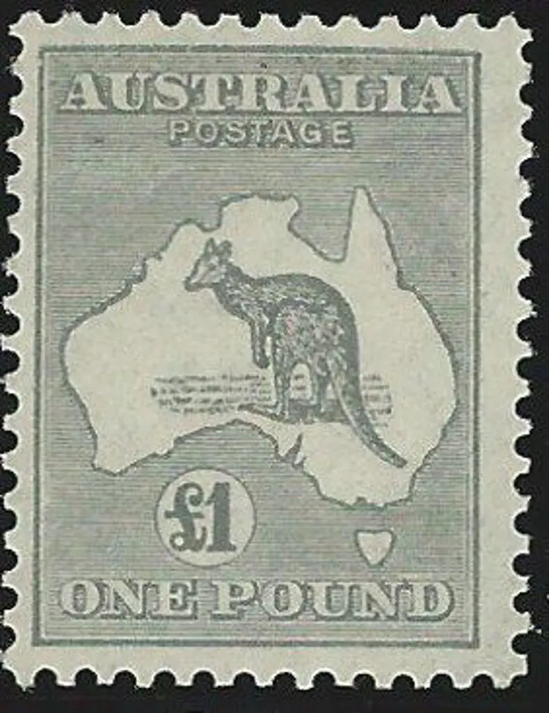 1931-47 CofA £1 grey. MUH. Centred slightly to ... Image 1++
