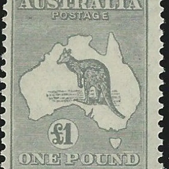 1931-47 CofA £1 grey. MUH. Centred slightly to ...
