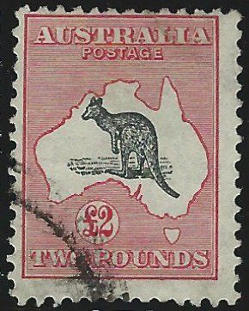 1931-47 CofA £2 grey & rose-crimson good used with ... Image 1++