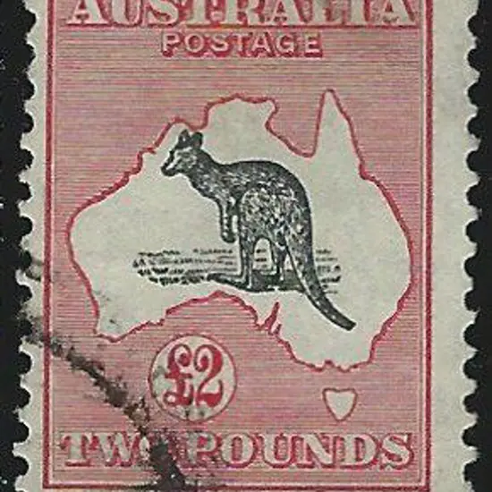 1931-47 CofA £2 grey & rose-crimson good used with ...