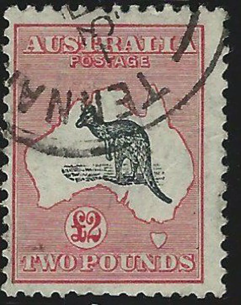 1931-36 CofA  £2 grey-black & rose-crimson F/U by ... Image 1++