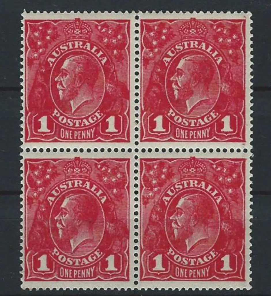 1914-20 Single wmk 1d aniline carmine well centred ... Image 1++