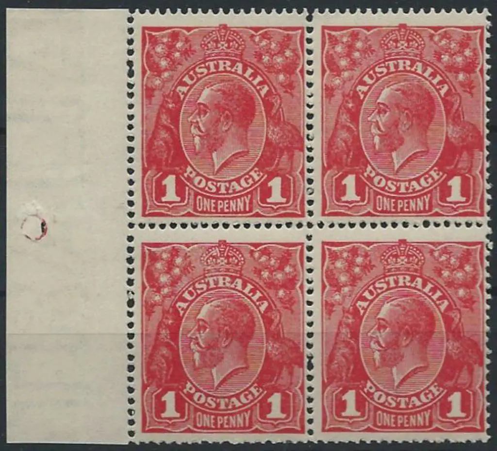 1914-20 Single wmk 1d rose carmine Die III on ... Image 1++