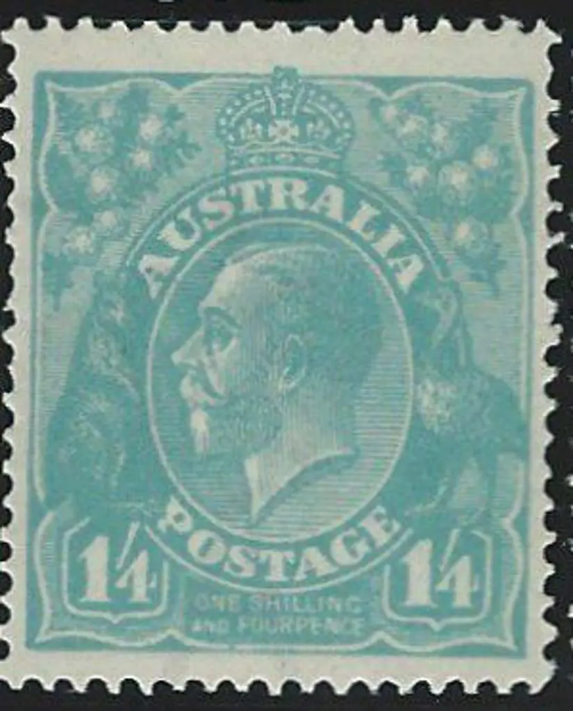 1918-23 Single wmk 1/4d greenish blue. Superb MUH. ... Image 1++