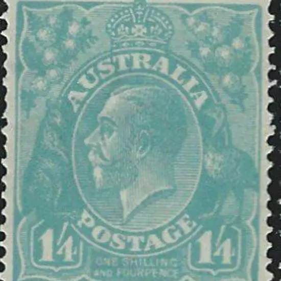 1918-23 Single wmk 1/4d greenish blue. Superb MUH. ...