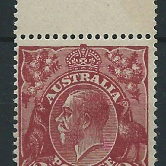 1924 Single wmk 2d red-brown with "heavy white ...
