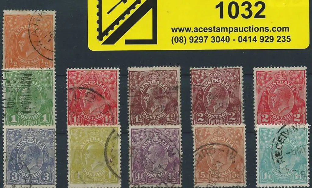1926-30 SM wmk Perf 13½x12½  ½d to 1/4d good to ... Image 1++