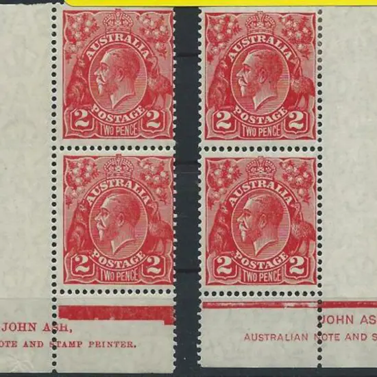 1926-30 SM wmk Perf 13½x12½  2d scarlet Die II & ...