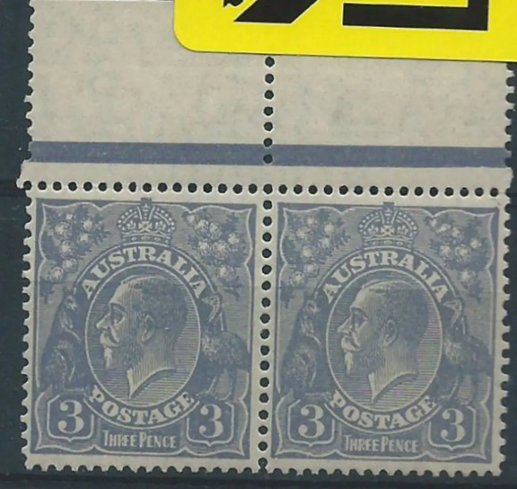 1926-30 SM wmk Perf 13½x12½  3d blue type A + B ... Image 1++