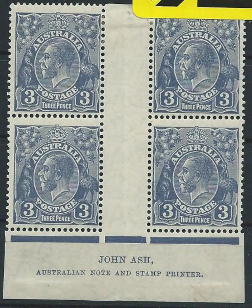 1926-30 SM wmk Perf 13½x12½  3d dull blue Die II ... Image 1++