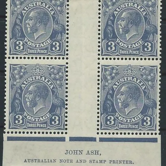 1926-30 SM wmk Perf 13½x12½  3d dull blue Die II ...