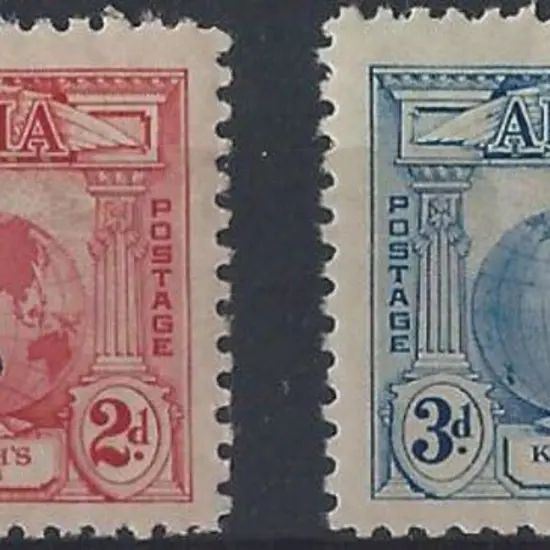 1931 2d & 3d Kingsford Smith ovptd "OS". 3d ...