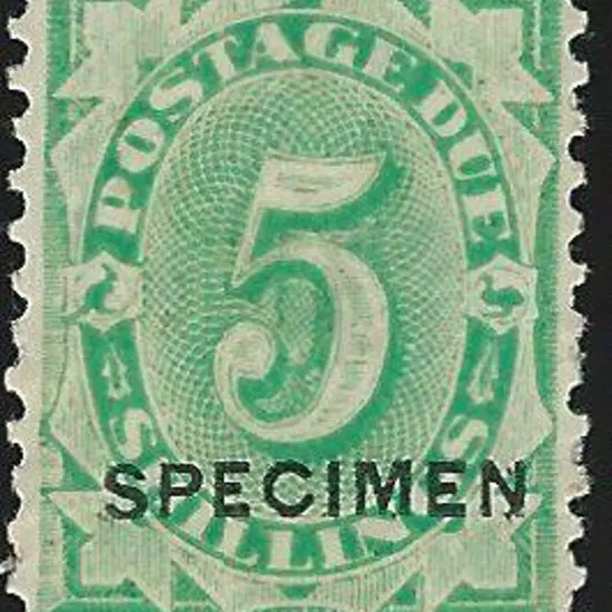 1902/04 5/- green, perf. 12 x 11, ovptd ...