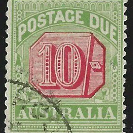 1909/10 10/- red & green, crown over A wmk. Superb ...