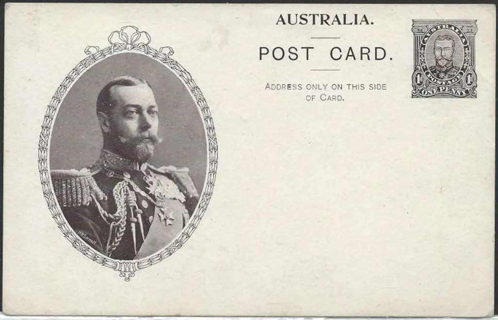 1911 1d black brown KGV full face "Coronation" ... Image 1++