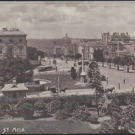 1911 1d full face Post Card with "Spring St. ...