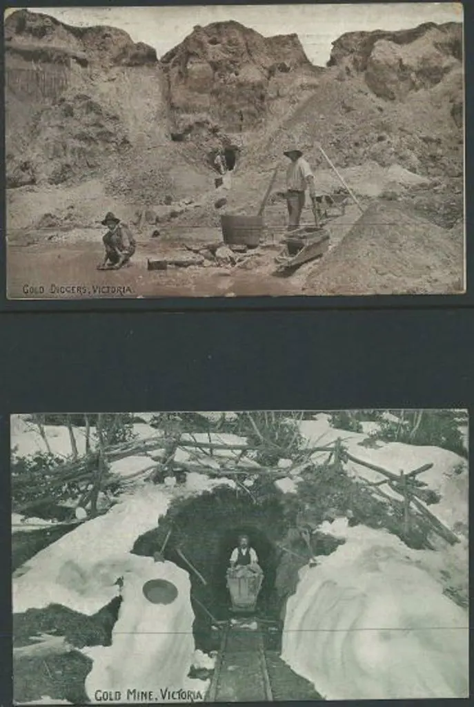 1911 1d red KEVII full face Post Cards for "GOLD ... Image 1++