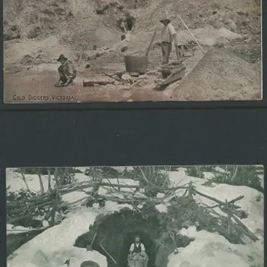 1911 1d red KEVII full face Post Cards for "GOLD ...