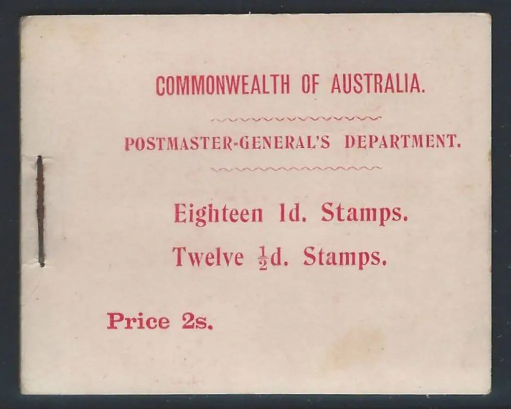 1913 2/- kangaroo booklet complete with the tissue ... Image 1++