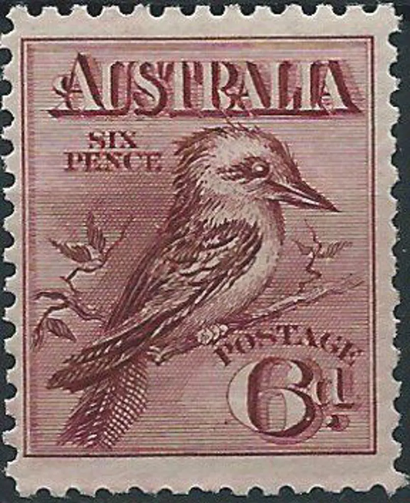 1914 6d engraved kookaburra. Well centred & fresh ... Image 1++