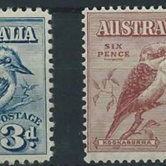 1914, 1928 & 1932 kookaburras plus 1932 1/- ...
