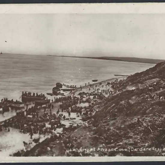 1915 "Landing at Anzac Cove (Dardanelles) 25th ...