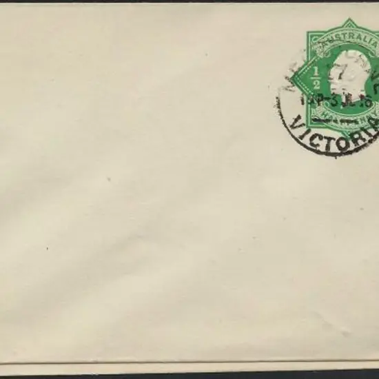 1916 ½d green & 2d violet  KGV Star Envelopes ...