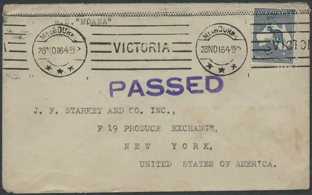 1916 (28th Nov) 2½d indigo, 2nd wmk, on censor ... Image 1++