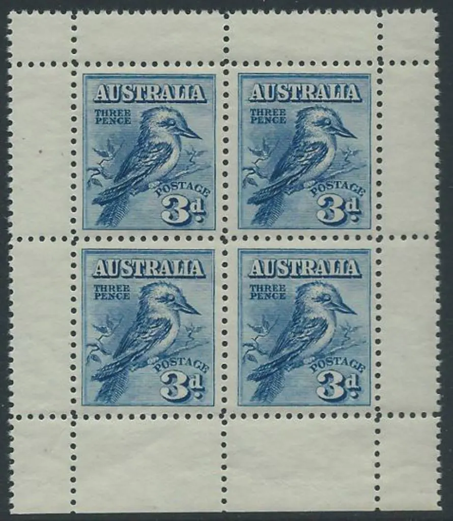 1928 Kookaburra Miniature Sheet from bottom of ... Image 1++
