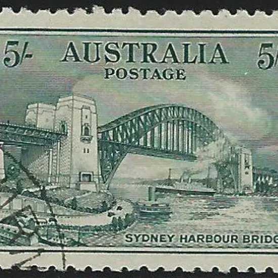 1932 5/- Sydney Harbour Bridge neatly CTO, no gum. ...