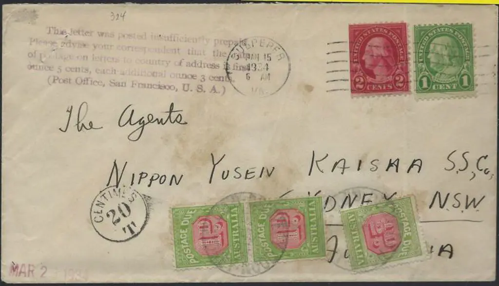 1934 (15th Jan) Sydney addressed cover with ... Image 1++
