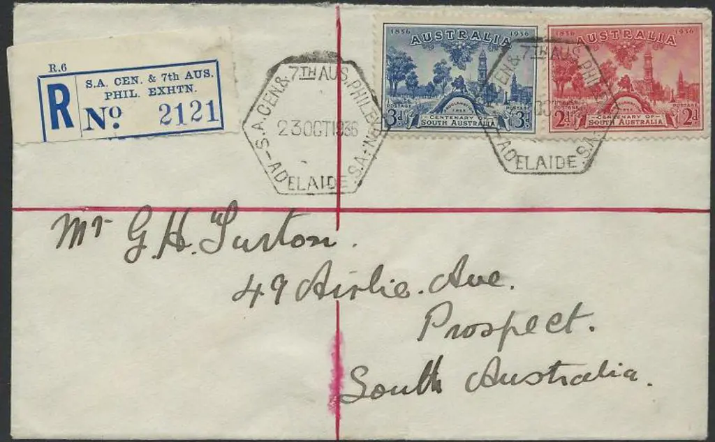 1936 (23rd Oct) SA Cent & 7th Australian ... Image 1++