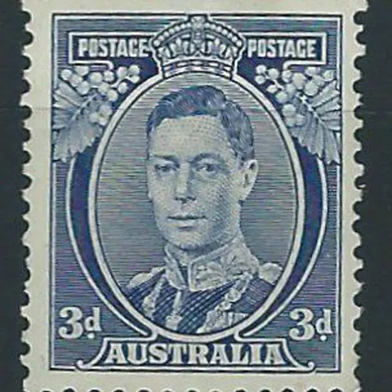 1937 3d blue, Die 1a. MLH SG 168b Retails $135